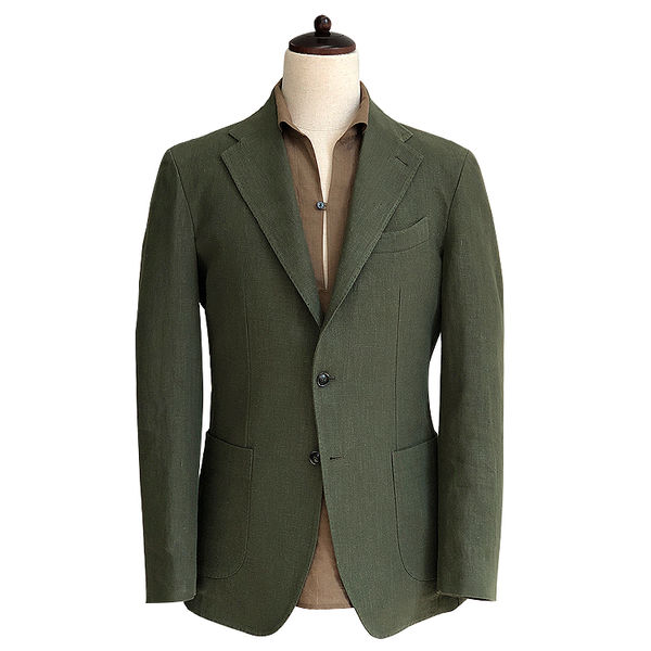 [솔티] 8s Linen Jacket (Khaki)