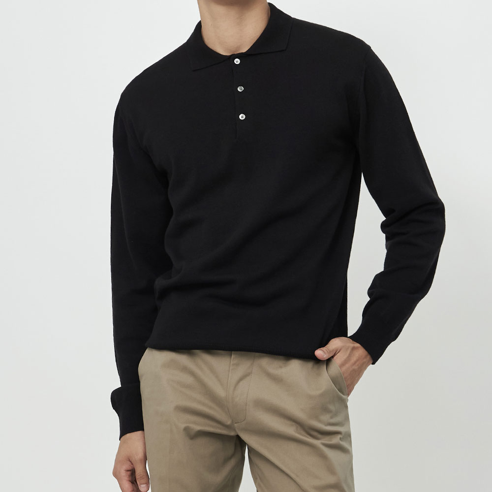 [매너앤대퍼] Polo Shirt Black