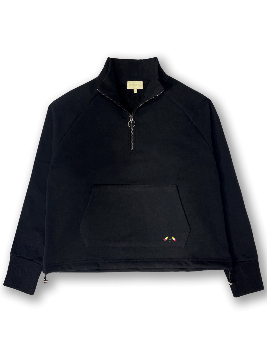 [드베르망] half zip-up sweatshirt (black) 1/10순차배송