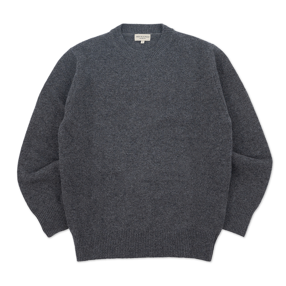 [맨인정글] IVY Crew-neck Sweater - Gray