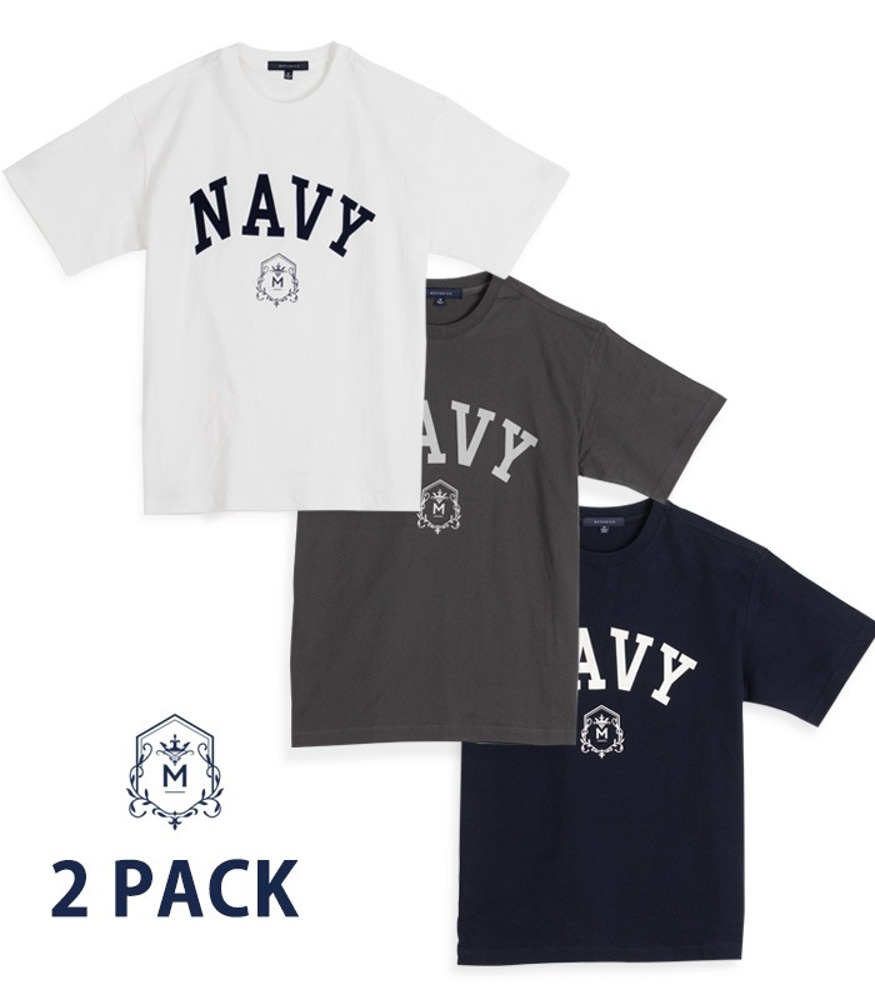[메버릭]  U.S NAVY short sleeve T - shirts 2PACK