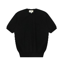 벨리프 -  Essential Short Sleeve Round Knit (Black)