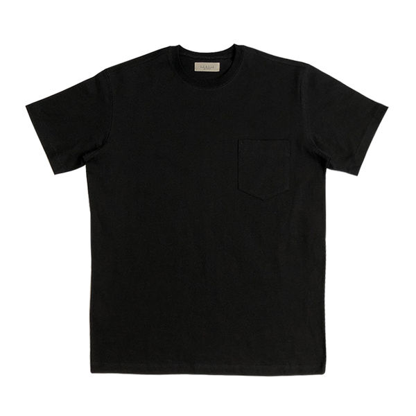 SORTIE - 3N605 Coverstitch Poket T-Shirts (Black)