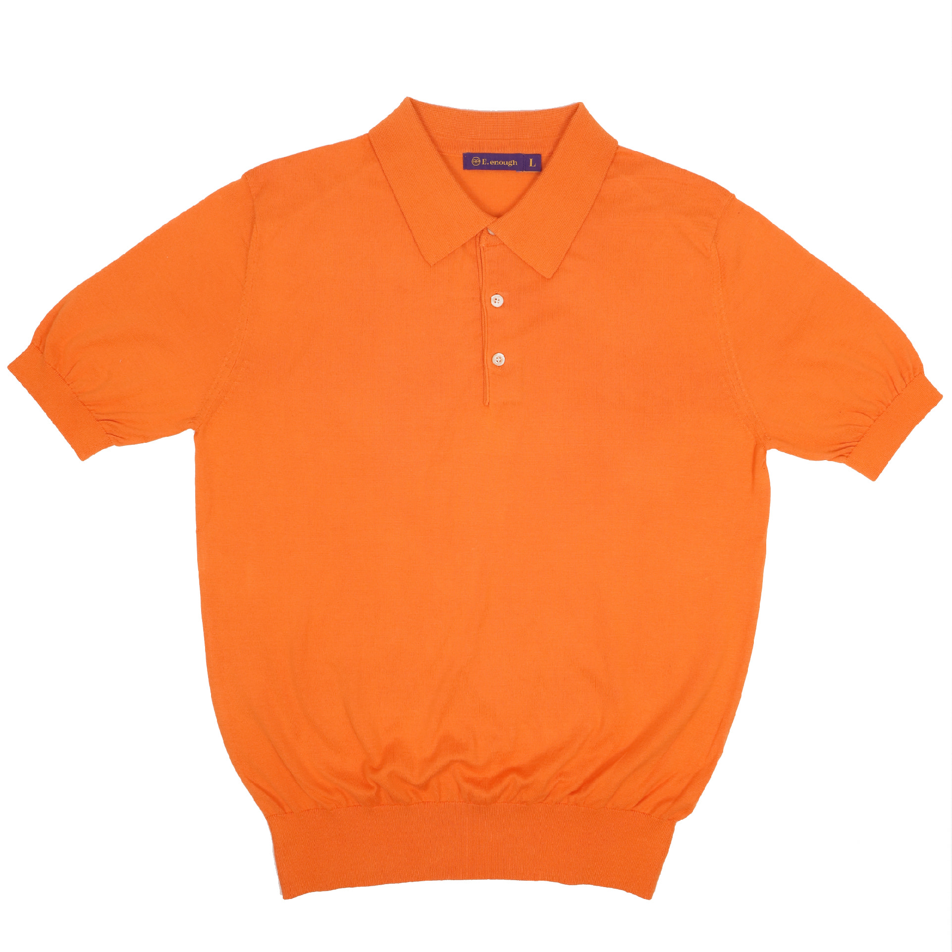 [이너프] Supima Cotton 100% Collar Knit Orange