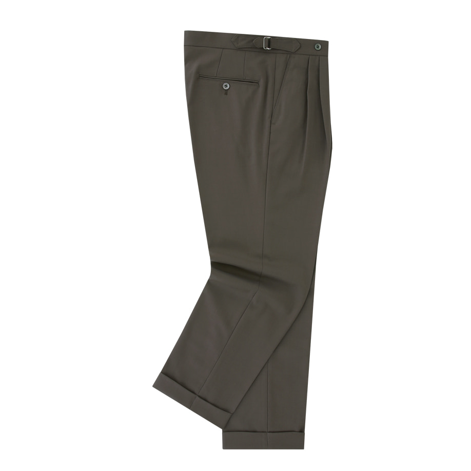 [벨리프] 22FW Wool soft adjust 2Pleats Easy Trousers (Light Brown)