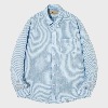 [파시테아거리]  Trapani button-down shirt(Blue stripe)