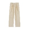 벨리프 [Easy line] Cotton Two Pleated Wide Chino Pants (Beige)
