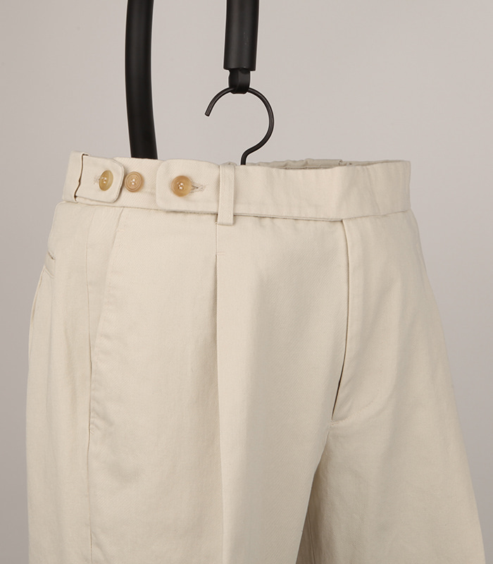 Bio Cotton Pants - Cream