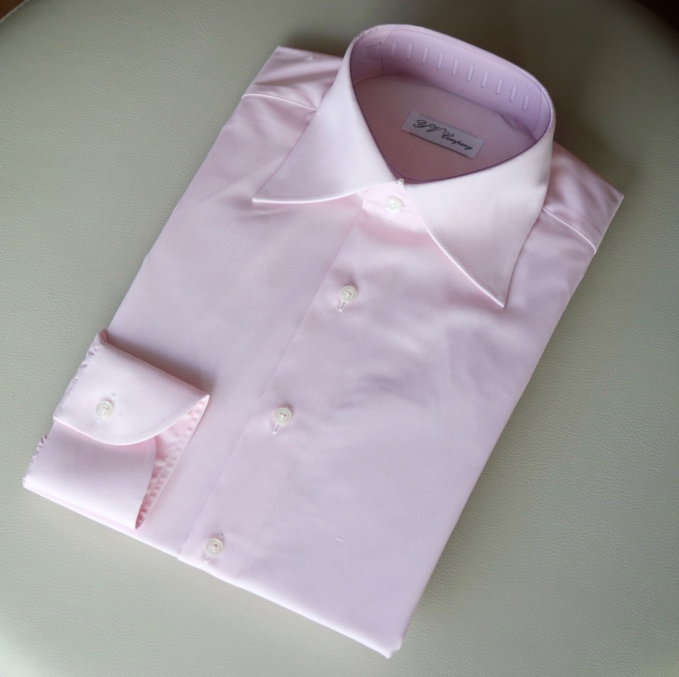 YV company  와이드카라 셔링셔츠 (핑크)