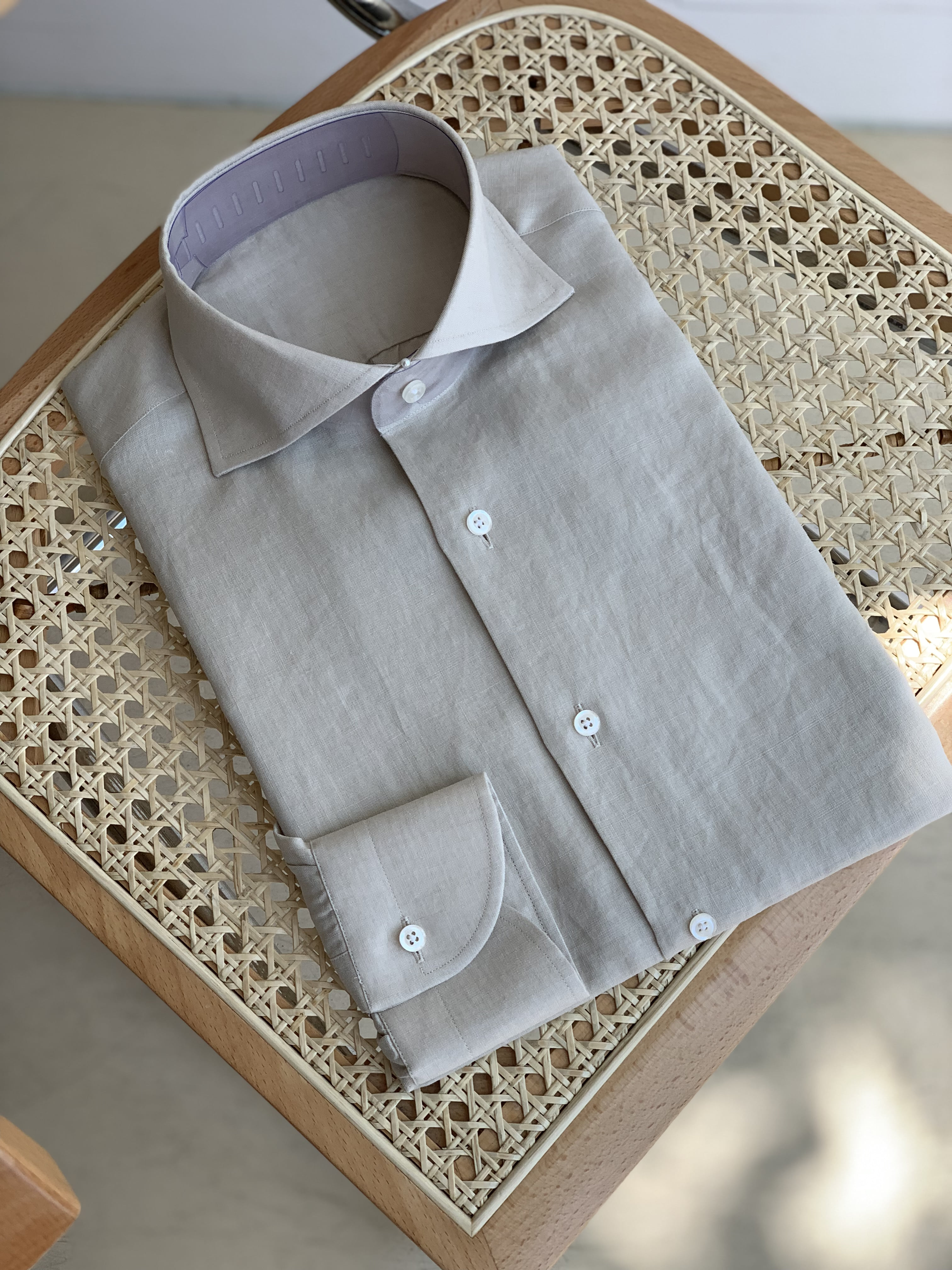 YV company linen shirt (beige)