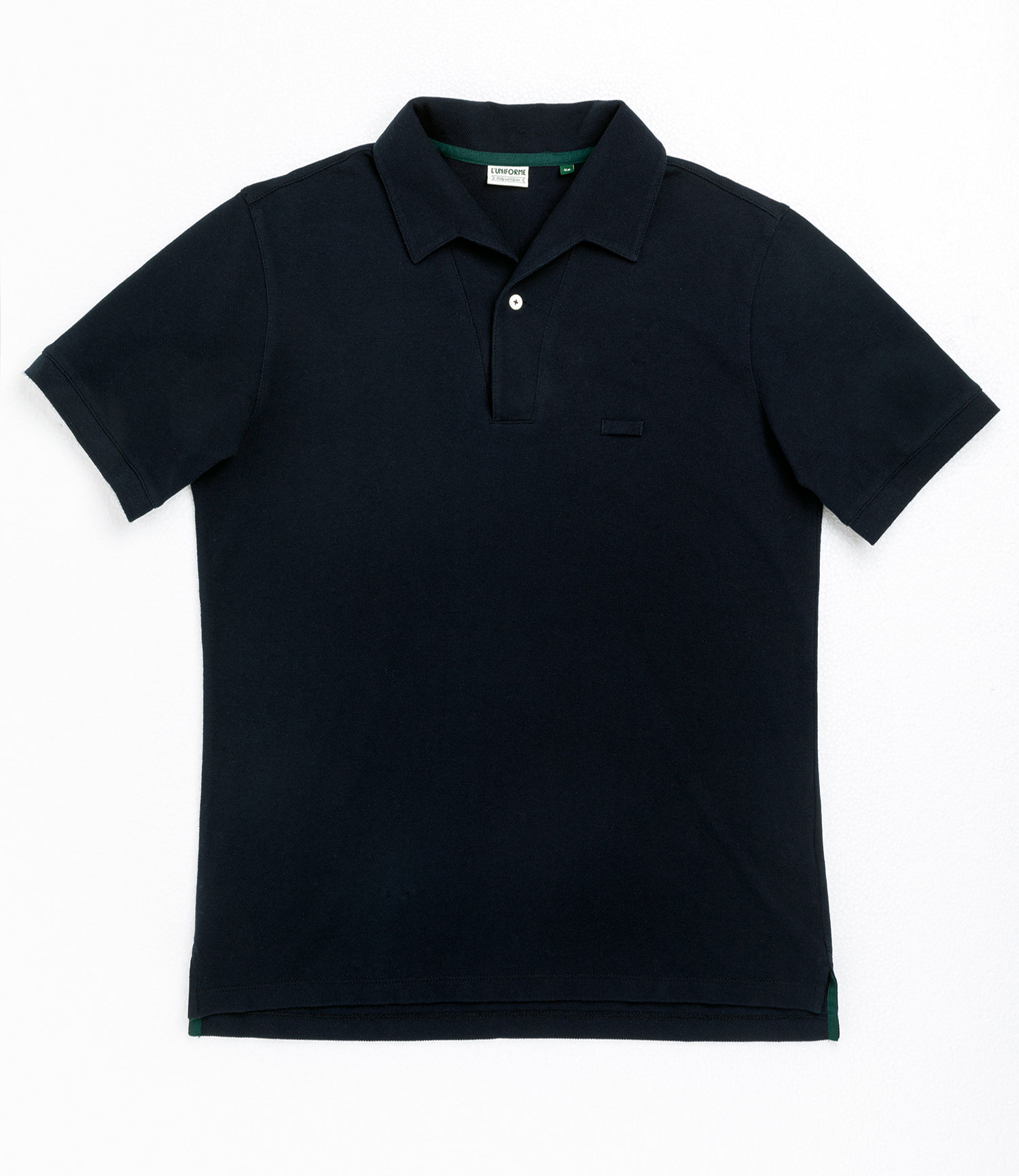 [루니포르메]  One piece collar pique shirt - Navy