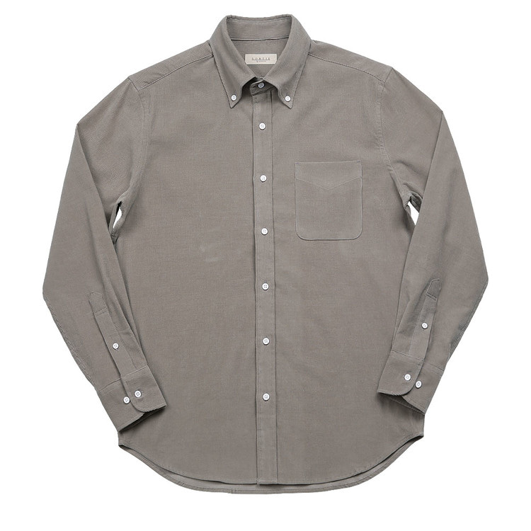 [솔티] 047 Corduroy Button-down Shirts (Light Brown)