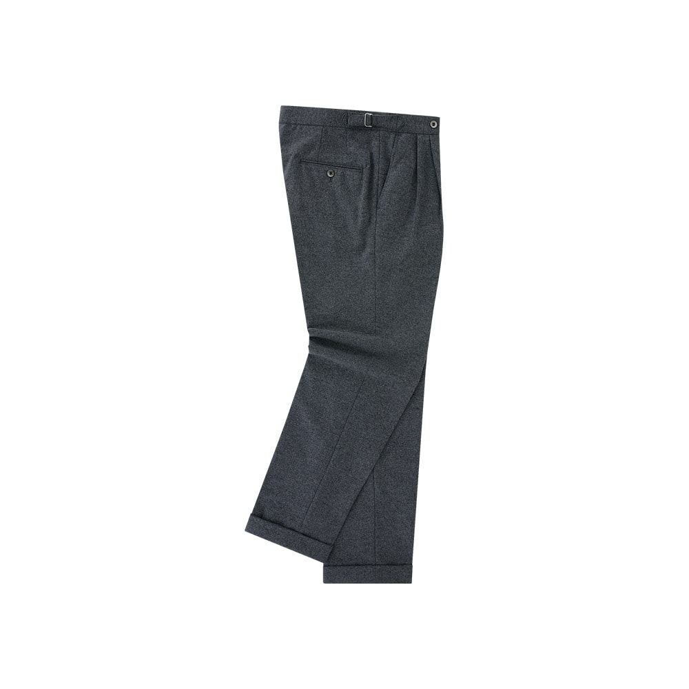 [벨리프]  Wool Flannel adjust pants (Gray)