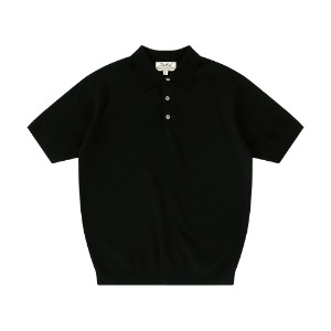 [벨리프]  Essential knit  Polo Shirt (Black)