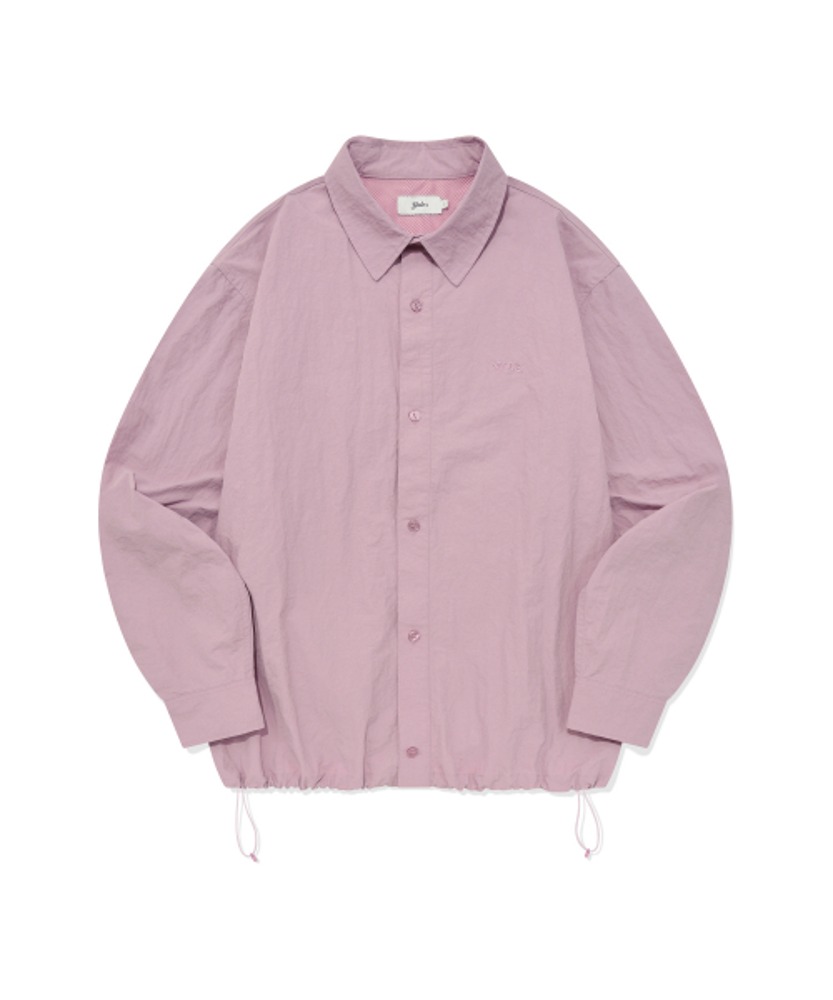 [예일]  나일론 코치 셔츠 핑크