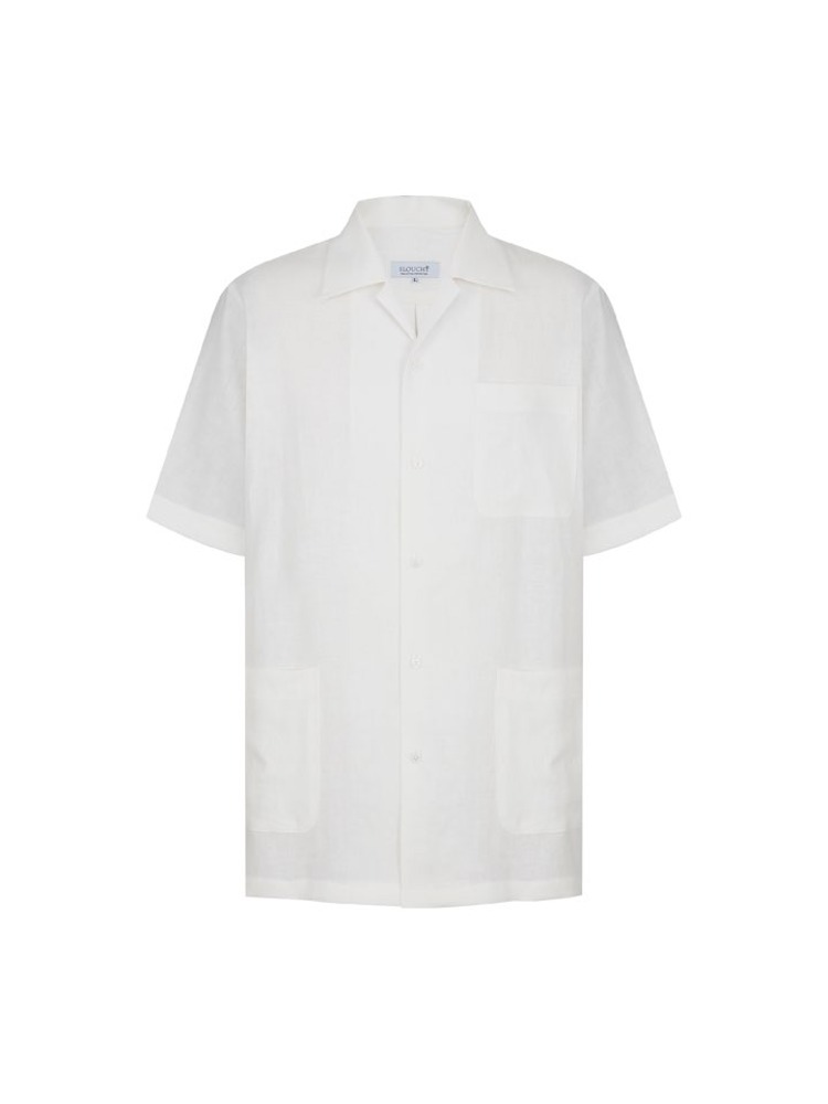 [슬라우치] Linen Cabana Shirts (Ivory)